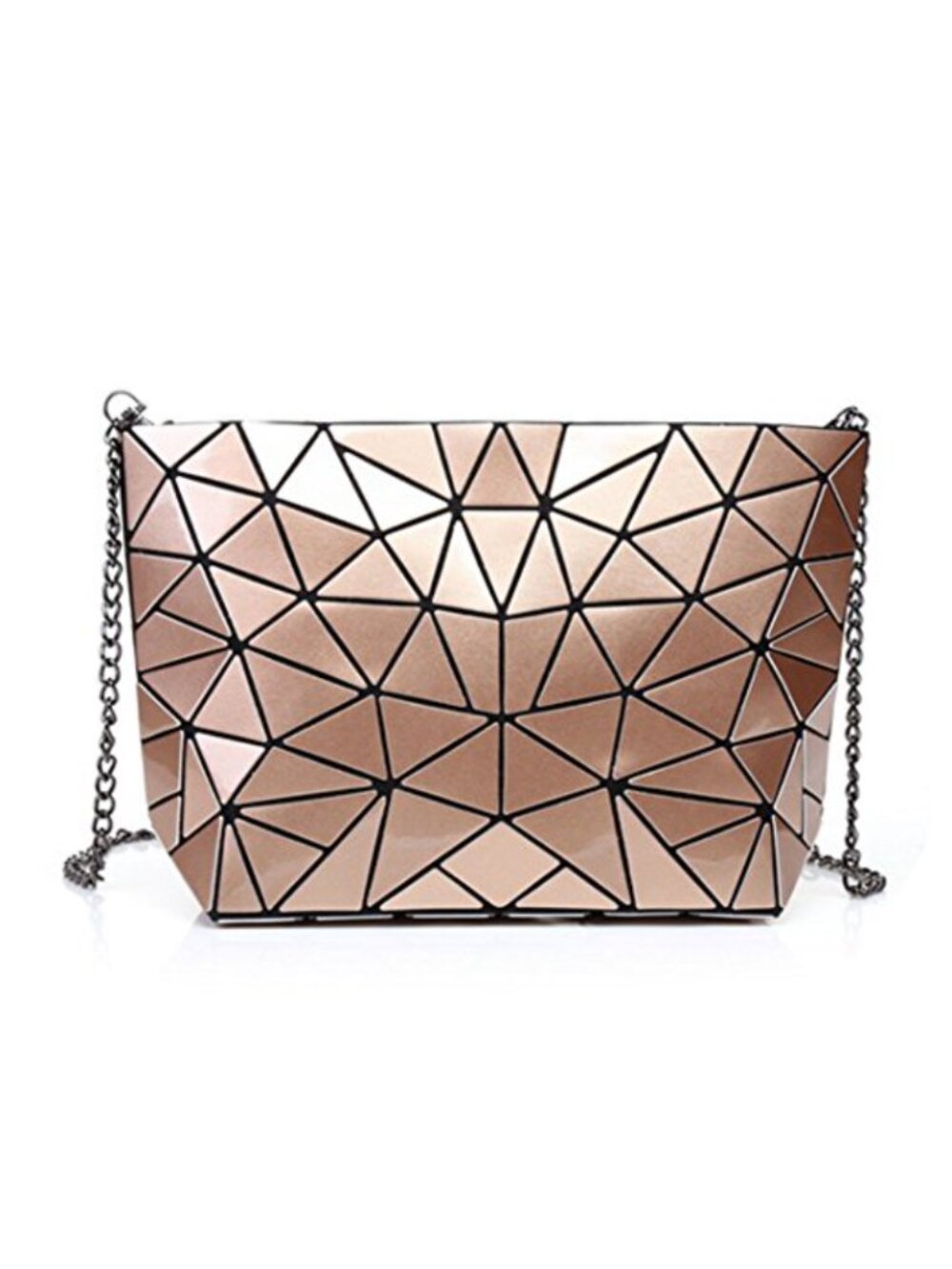 Holographic PU Clutch Crossbody Shoulder Bag with Chain Strap